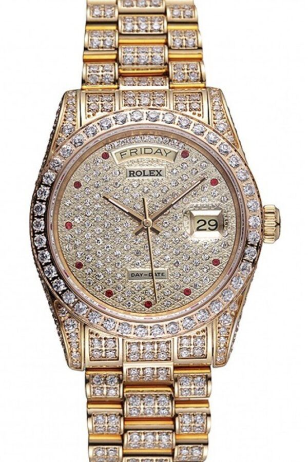 Superclone Rolex Day-Date Diamond Dial 621615 37 mm