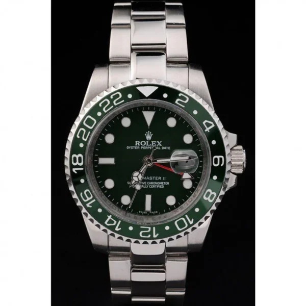Alternative view of Superclone Rolex GMT-Master II Green Dial SRL48