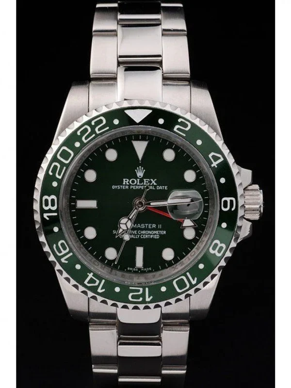 Alternative view of Superclone Rolex GMT-Master II Green Dial SRL48